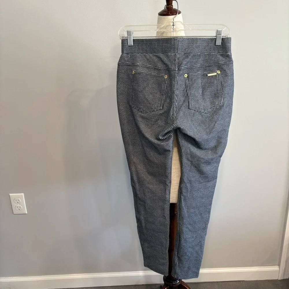Michael Kors Black and‎ White Checkered Dress Skinny Pants Small